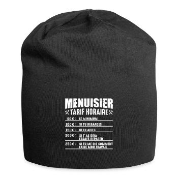 Le Tarif Horaire D'un Menuisier - Bonnet en jersey - noir - Devant