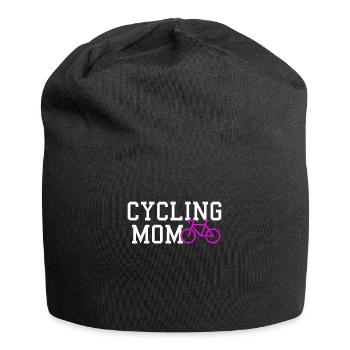 maman cycliste - Bonnet en jersey - noir - Devant