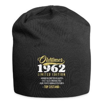 60 Jahre Oldtimer 1962 Jahrgang Geburtstag - Jersey-Beanie - Schwarz - Vorne