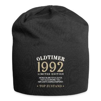 30 Jahre Oldtimer 1992 Jahrgang Geburtstag - Jersey-Beanie - Schwarz - Vorne