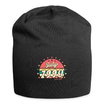 Baujahr 1990 Im Juli - Jersey-Beanie - Schwarz - Vorne
