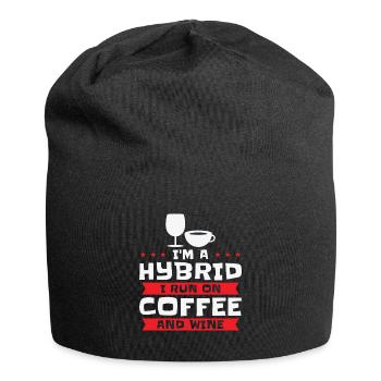 Coffee Wine Hybrid Alcohol Coffee Addict - Jersey Beanie - black - Front