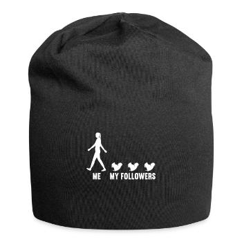 Me and my followers women squirrels - Jersey Beanie - black - Front