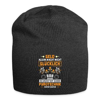 Pyrotechnik Kaufen Silvester - Jersey-Beanie - Anthrazit - Vorne