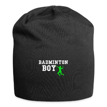badminton boy - Jersey-Beanie - Schwarz - Vorne