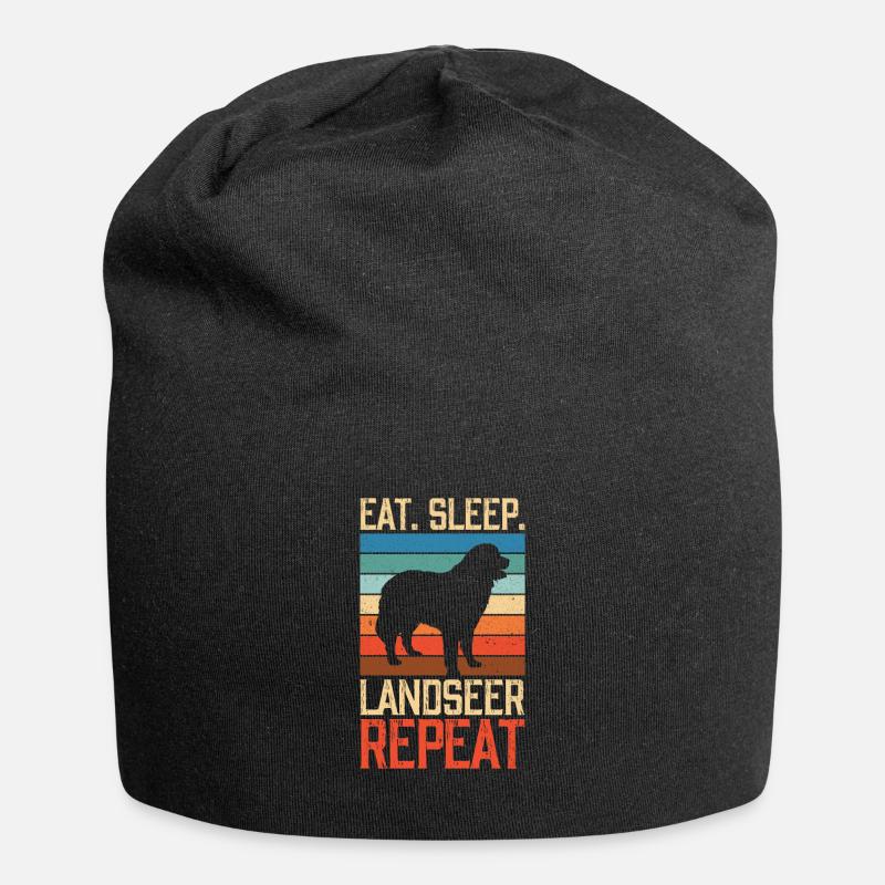 Manger dormir Landseer Répéter - Bonnet en jersey - noir