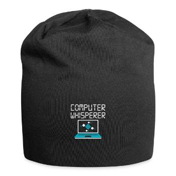 Ordinateur - Bonnet en jersey - noir - Devant