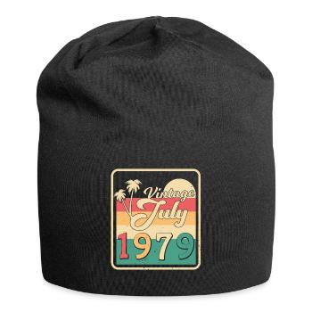 Bestes Geburtsjahr 1979 Im Juli - Jersey-Beanie - Schwarz - Vorne