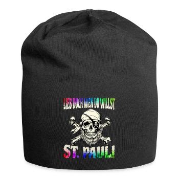 St. Pauli Hamburg Fanartikel St. Pauli - Jersey-Beanie - Schwarz - Vorne