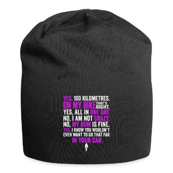 Rennradfahrer Radfahrer Lästige Fragen Shirt - Jersey-Beanie - Schwarz - Vorne