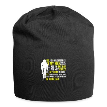 Rennradfahrer Radfahrer Lästige Fragen Shirt - Jersey-Beanie - Schwarz - Vorne