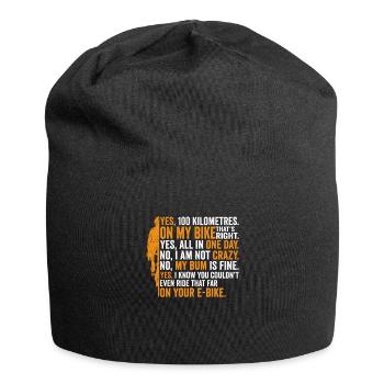 Rennradfahrer Radfahrer Lästige Fragen Shirt - Jersey-Beanie - Schwarz - Vorne