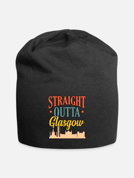 Glasgow Scotland Gift - Jersey Beanie - black
