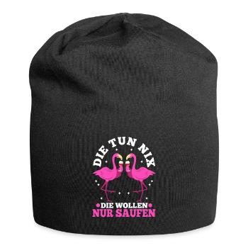 Die tun nix die wollen nur saufen - Jersey-Beanie - Schwarz - Vorne