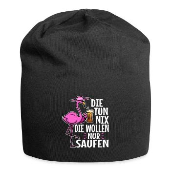 Die tun nix die wollen nur saufen - Jersey-Beanie - Schwarz - Vorne