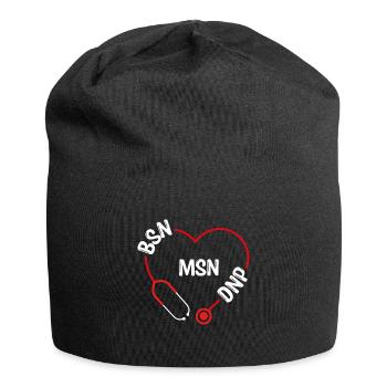 BSN MSN DNP DNP Doctor Appreciation Nurse - Jersey Beanie - black - Front
