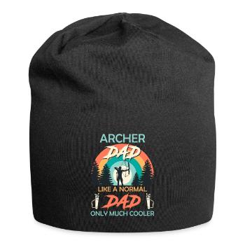 Archer Daddy normal Dad just cooler - Jersey Beanie - black - Front