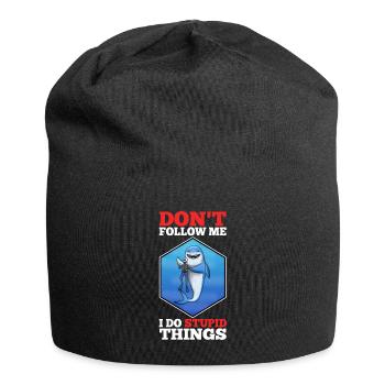 Ne me suivez pas, je fais des choses stupides, Skuba Diving - Bonnet en jersey - noir - Devant