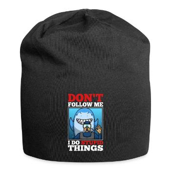 Ne me suivez pas, je fais des choses stupides, Skuba Diving - Bonnet en jersey - noir - Devant