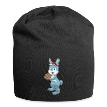 Bunny Baseball Baseball Glove - Jersey Beanie - black - Front