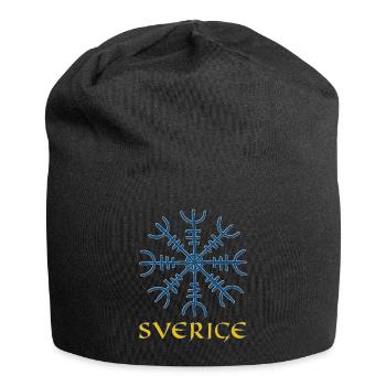 Viking Compass Vegvisir Swede Sverige Cadeau - Bonnet en jersey - noir - Devant