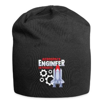 Luft- und Raumfahrtingenieur - Jersey-Beanie - Schwarz - Vorne