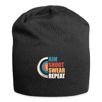 AimIng Shooting Swearing Target - Jersey Beanie - black - Front