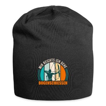 Mir reichts ich gehe Bogenschießen Bogensport - Jersey-Beanie - Schwarz - Vorne
