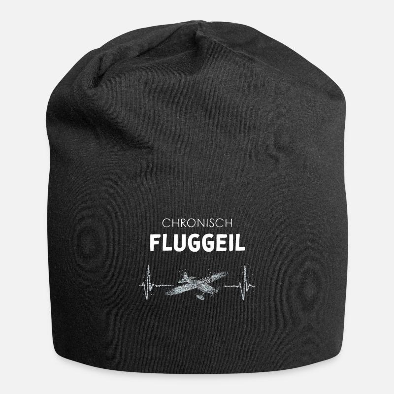 Modellflugzeuge Modellfliegen Modellflug - Jersey-Beanie - Schwarz