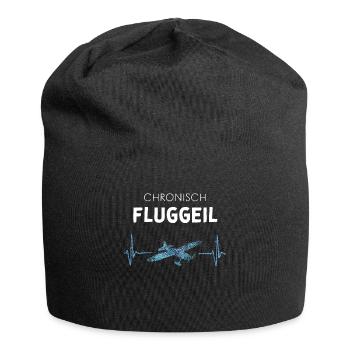 Fluggeil Modellflugzeuge Modellfliegen - Jersey-Beanie - Schwarz - Vorne
