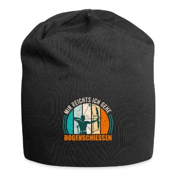Mir reichts ich gehe Bogenschießen Bogensport - Jersey-Beanie - Schwarz - Vorne