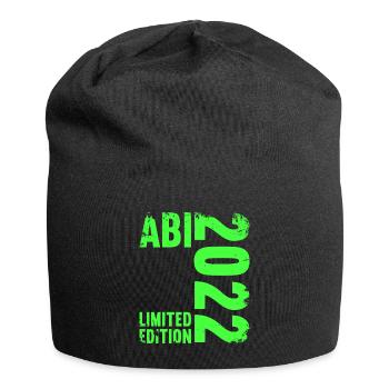 Abitur Gymnasium Damen und Herren Abi 2022 - Jersey-Beanie - Schwarz - Vorne