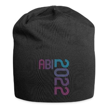 Abitur Gymnasium Damen und Herren Abi 2022 - Jersey-Beanie - Schwarz - Vorne