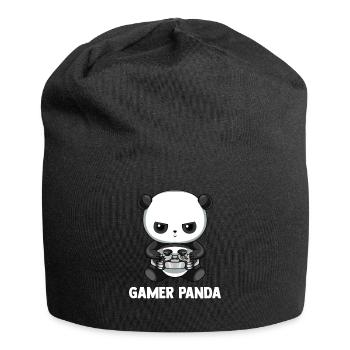 Gamer Panda Shirt - Gaming Panda - Jersey-Beanie - Schwarz - Vorne