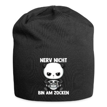 Nerv Nicht Bin Am Zocken - Bin am Zocken Gaming - Jersey-Beanie - Schwarz - Vorne