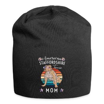 American Staffordshire Maman Rétro - Bonnet en jersey - noir - Devant