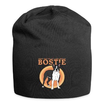 Boston Terrier Dad Hunde Hundebesitzer Geschenk - Jersey-Beanie - Schwarz - Vorne