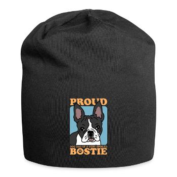 Boston Terrier Dad Dog Dog Owner Gift - Jersey Beanie - black - Front