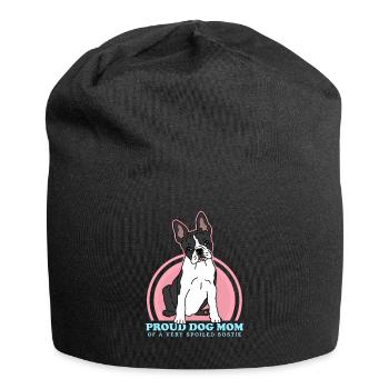 Boston Terrier Mom | Dogs Dog Owners - Jersey Beanie - black - Front