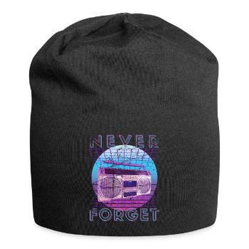 Never Forget Retro 80s 90s Nostalgia - Jersey Beanie - black - Front