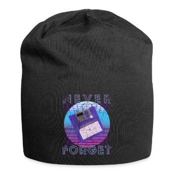 Never Forget Retro 80s 90s Nostalgia - Jersey Beanie - black - Front