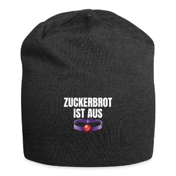 Zuckerbrot ist aus schwarzer Humor, die gute Zeit - Jersey-Beanie - Anthrazit - Vorne