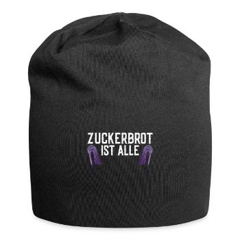 Zuckerbrot ist aus schwarzer Humor, die gute Zeit - Jersey-Beanie - Schwarz - Vorne