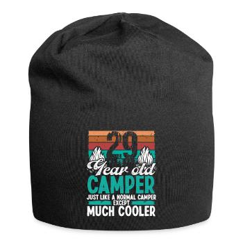 29 Year Old Camper Scouting Camping 29 Birthday - Jersey Beanie - black - Front