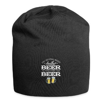 Beer Alcohol Drinking JGA Beer Mug Drinking Gift - Jersey Beanie - black - Front