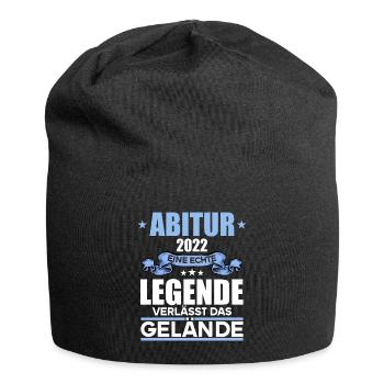 Abitur Gymnasium Damen und Herren Abi 2022 - Jersey-Beanie - Schwarz - Vorne