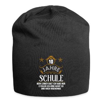 Realschule bestanden Realschulabschluss 2022 - Jersey-Beanie - Schwarz - Vorne