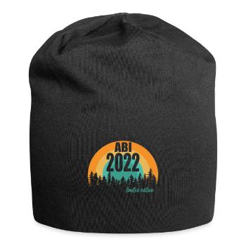 Abitur Gymnasium Damen und Herren Abi 2022 - Jersey-Beanie - Schwarz - Vorne