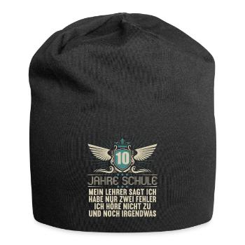 Realschule bestanden Realschulabschluss 2022 - Jersey-Beanie - Schwarz - Vorne