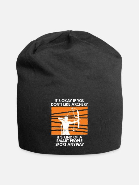 Compoundbogen Bogenschütze Bogenschießen - Jersey-Beanie - Schwarz